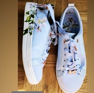 Ted Baker Satin floral sneakers